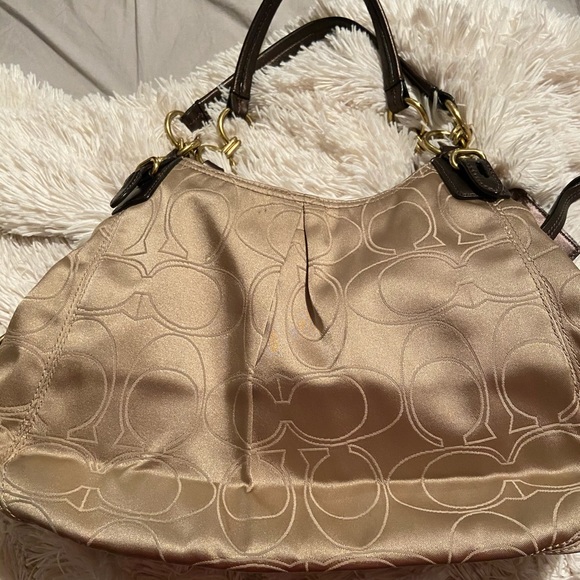 Coach Handbags - Large Fabric Signature C Coach Shoulder Bag